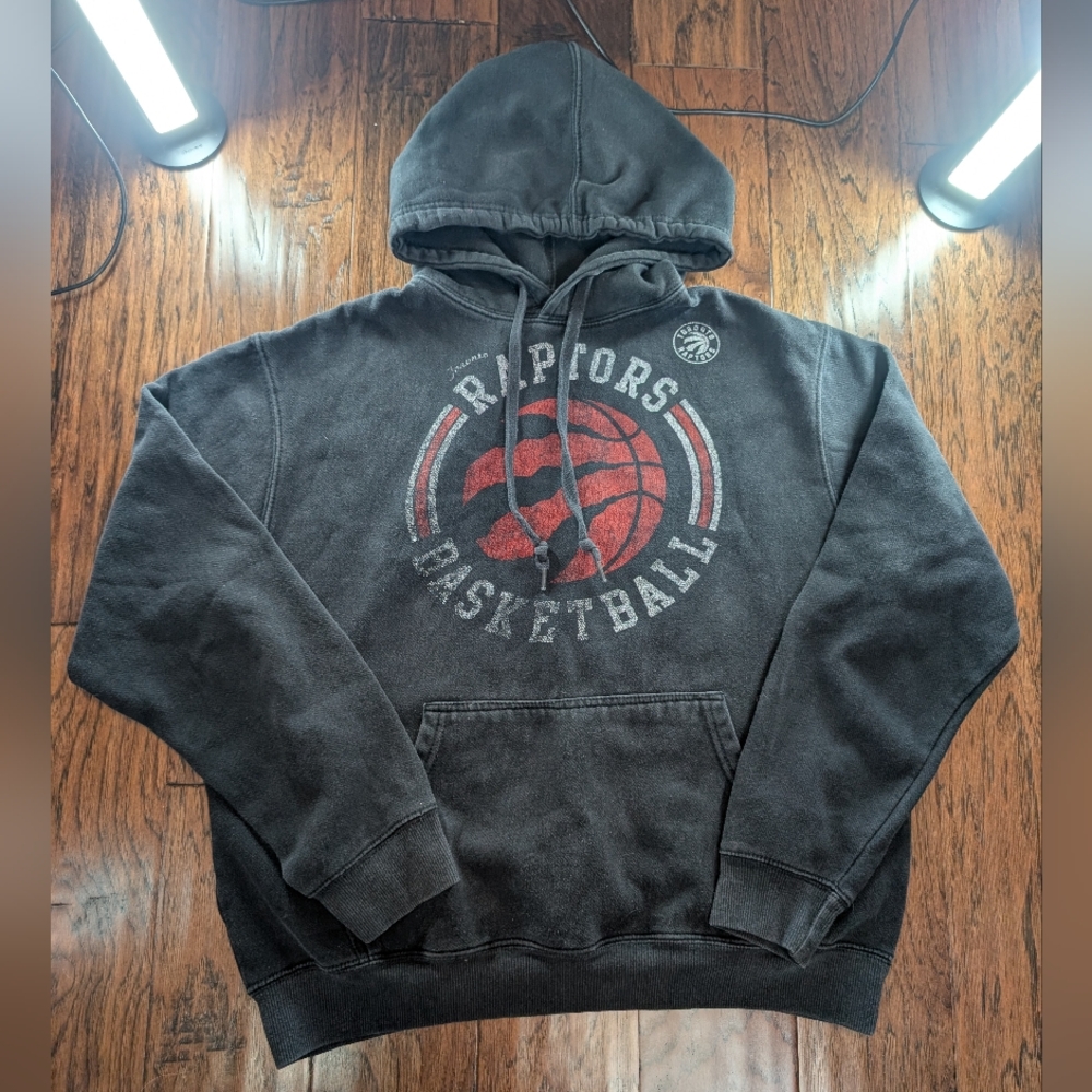 Black Toronto Raptors Basketball Hoodie